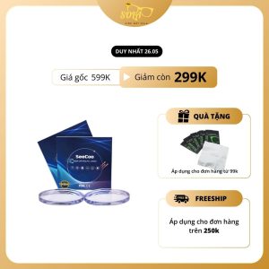 Tròng Kính Cận Loạn Chống Ánh Sáng Xanh, Đổi Màu Thời Trang Chiết Suất 1.56 SeeCoo