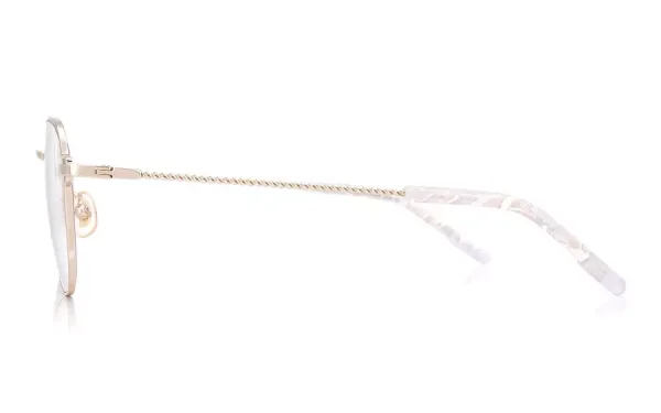 Gọng kính bầu dục - Vàng gold - Hình ảnh 4