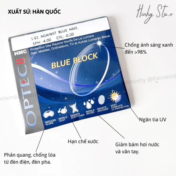 Tròng Kính Cận Loạn Chống Xước Cao Cấp - Hình ảnh 2