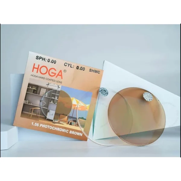 Tròng Kính Đổi Màu Thời Trang HOGA 1.56 mắt kính chống tia UV400 hạn chế bám nước - Hình ảnh 4