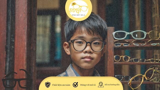 Cách chọn kính cận cho bé trai Việt Nam