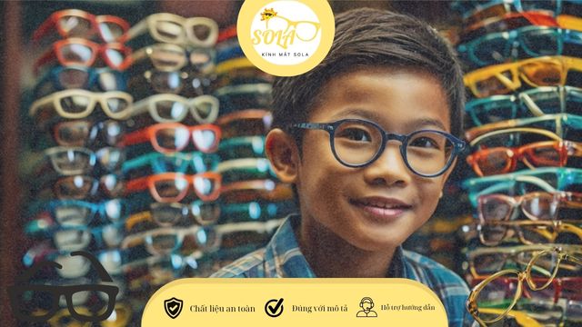 Đặc điểm của chọn kính cận cho bé trai Việt Nam