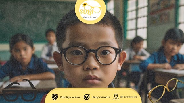 Ảnh hưởng của chọn kính cận cho bé trai không phù hợp đến mắt bé trai Việt Nam