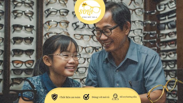 Lưu ý chọn mắt kính trẻ em loại tốt