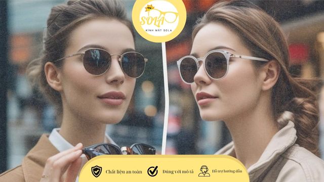 Kính râm hiển thị khả năng chống tia UV400