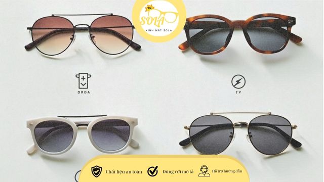 Các loại kính râm phù hợp từng nhu cầu