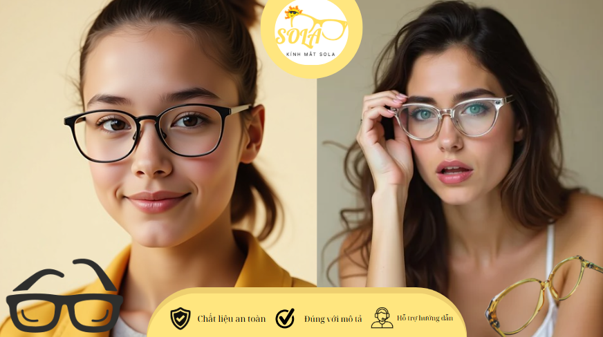 Kính cận dành cho mặt tròn